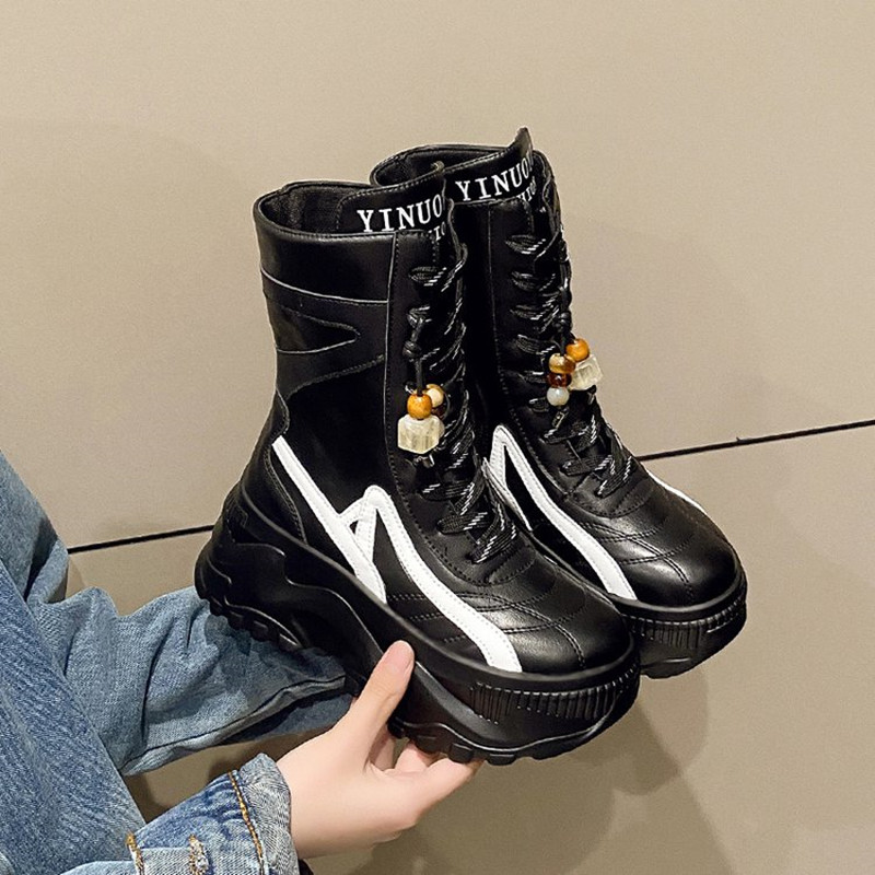 New Women 8CM Chunky Mid-Calf  - Sneaker Zone 评论和价格