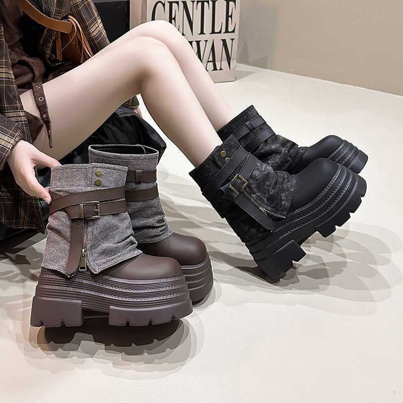 10CM Autumn Chunky Short Boots - Sneaker Zone 评论和价格