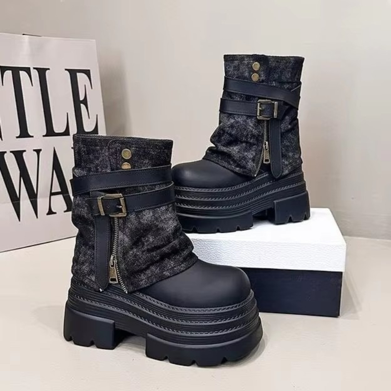 10CM Autumn Chunky Short Boots - Sneaker Zone 评论和价格